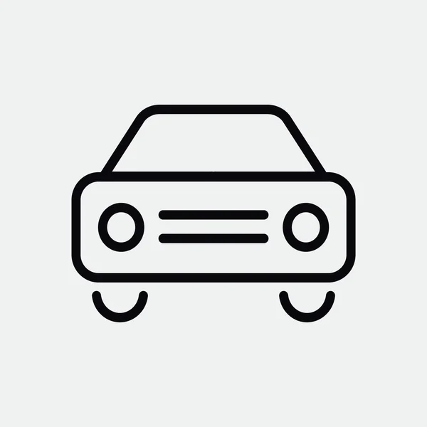 Icono web de coche simple — Vector de stock