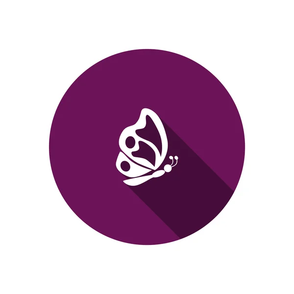 Einfache Schmetterling Web-Symbol — Stockvektor