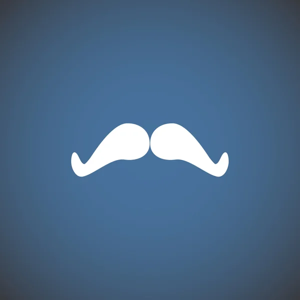 Moustache de caniche icône web simple — Image vectorielle