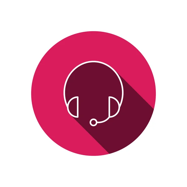 Ακουστικά εικονίδιο web garniture — Διανυσματικό Αρχείο