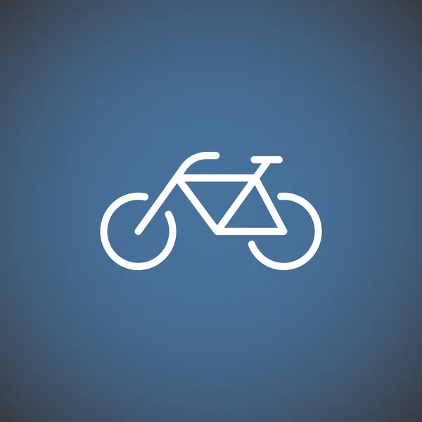 Bisiklet basit web simgesi — Stok Vektör