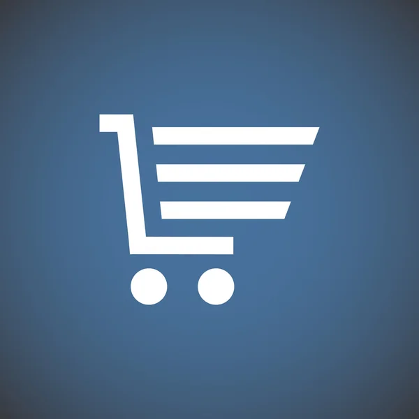 Carrito de compras icono web simple — Archivo Imágenes Vectoriales