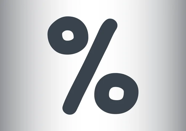 Einfaches Prozent-Symbol — Stockvektor