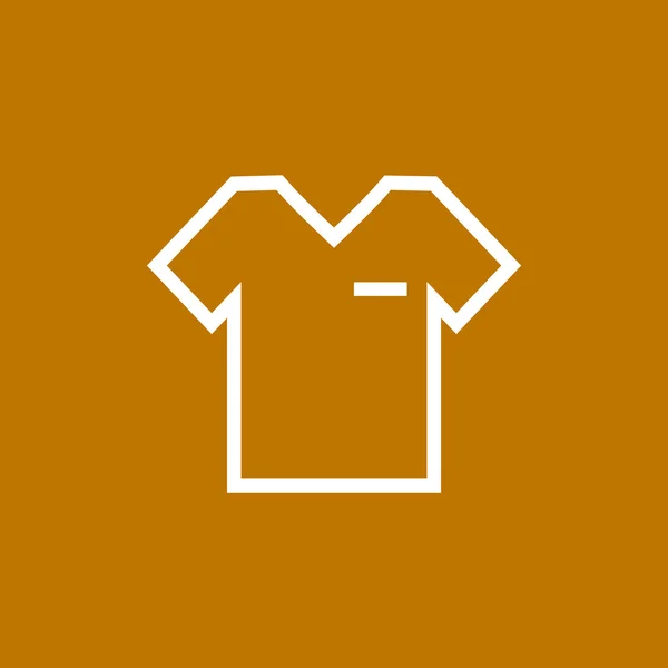 Eenvoudige T shirt web pictogram — Stockvector