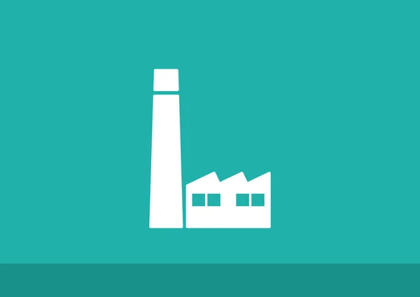 Fabrieksgebouwen web pictogram — Stockvector