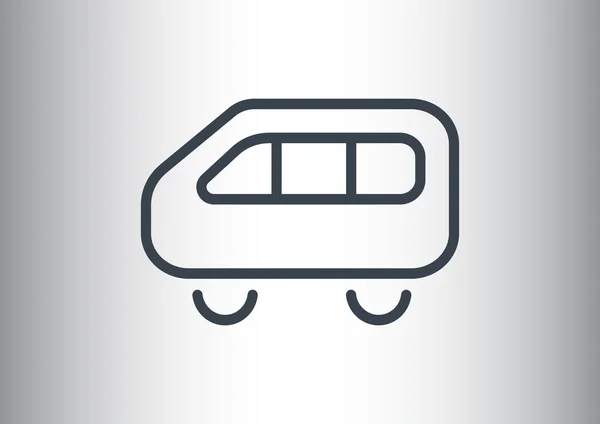 Ikona webové jednoduchá autobus — Stockový vektor