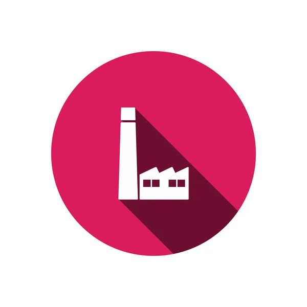 Fabrieksgebouwen web pictogram — Stockvector