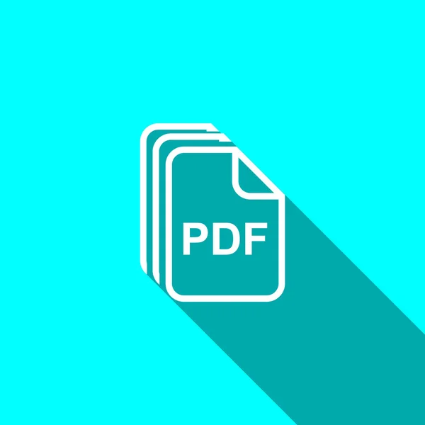 Arquivos PDF ícone web simples —  Vetores de Stock