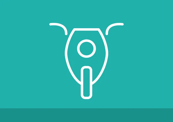 Basit motosiklet web simgesi — Stok Vektör