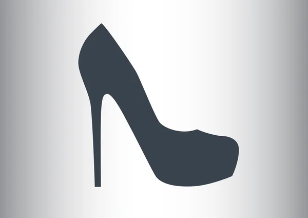 Female shoe web icon — Stock Vector