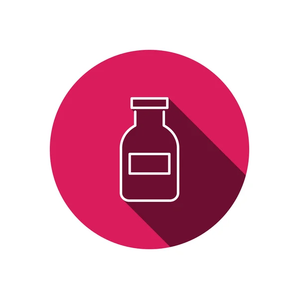 Medizin Flasche Web-Ikone — Stockvektor
