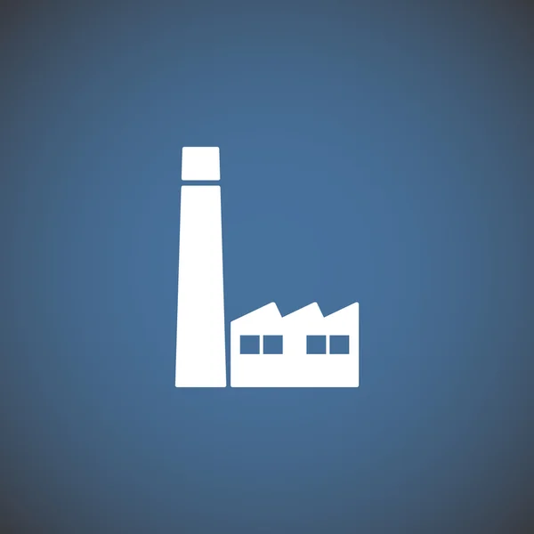 Factory buildings web icon — Stock Vector