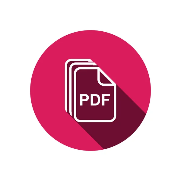 Dateien pdf einfaches Web-Symbol — Stockvektor