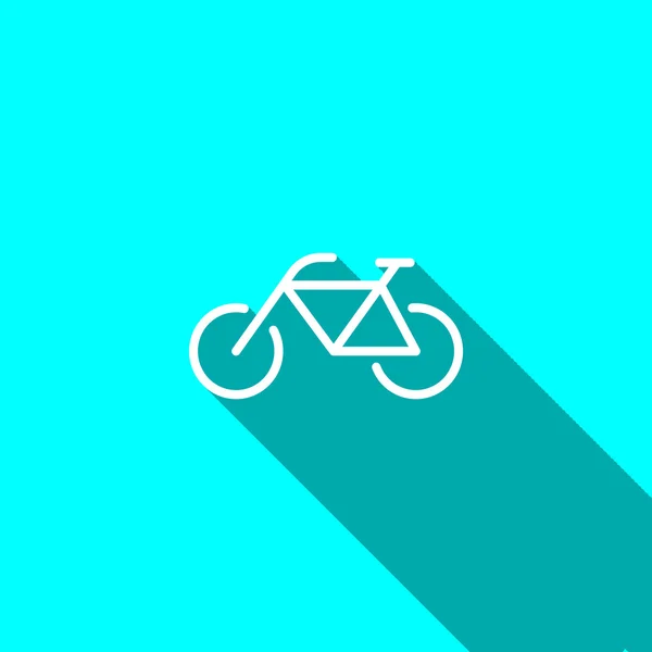 Bicicleta ícone web simples — Vetor de Stock