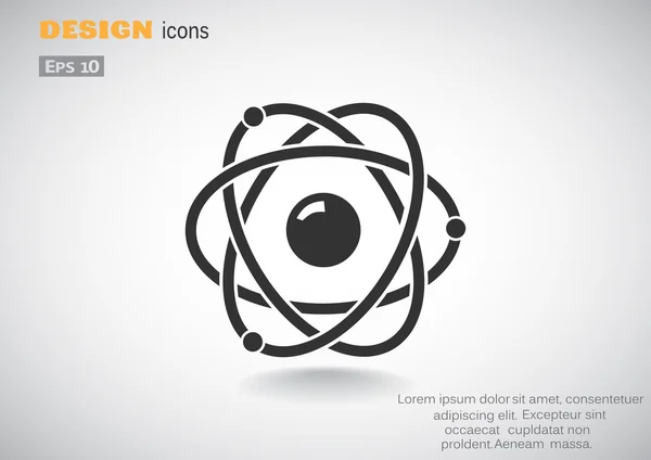 Atomen teken, nucleaire concept — Stockvector