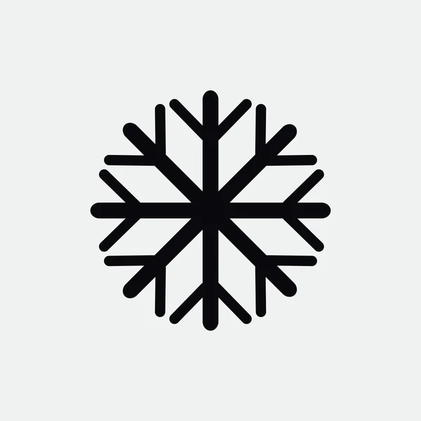 Floco de neve ícone web simples — Vetor de Stock