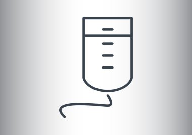 Damla sayacı basit web simgesi 