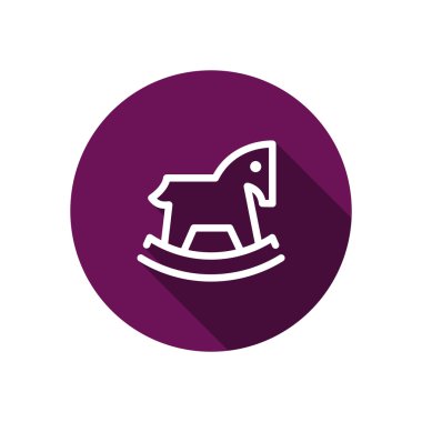 Çocuk oyuncak at web simgesi 