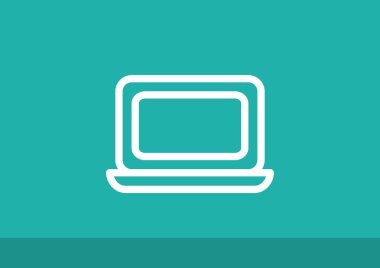 Basit dizüstü web simgesi 