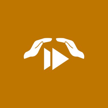 Oyun düğmesi ve eller simgesini 