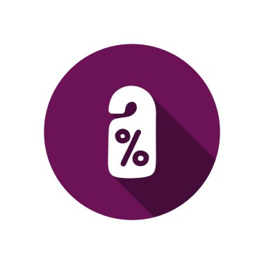 Etiket asılı üzerinde yüzde simgesi