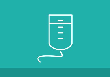 Damla sayacı basit web simgesi 