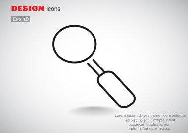 Basit büyüteç simgesini 