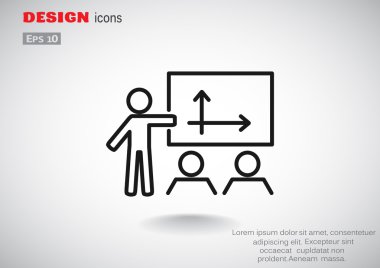 insanlar sunum basit simgesini 