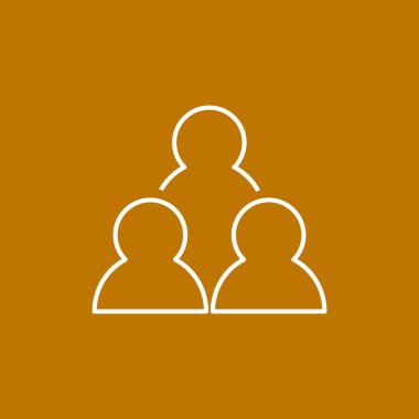 Grup insanlar basit web simgesi 