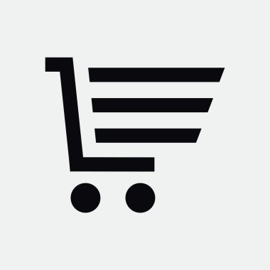 Alışveriş sepeti basit web simgesi