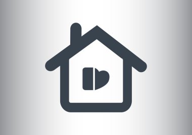 Ev basit web simgesi 