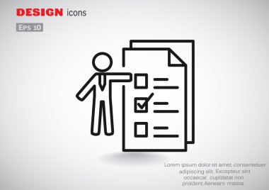 İnsan ile web simgesi listelemek için 