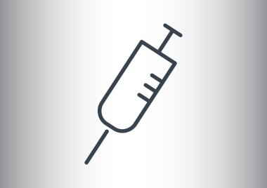 Basit şırınga web simgesi 