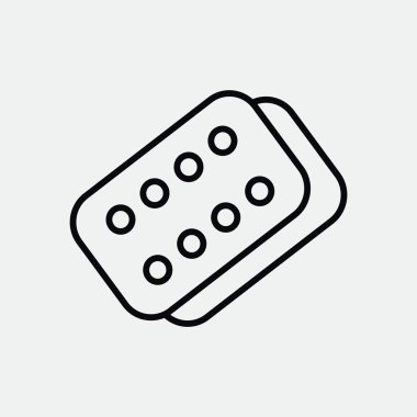 Bandaj sıva basit web simgesi 