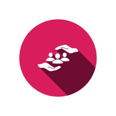 Grup insanlar ve eller simgesini 