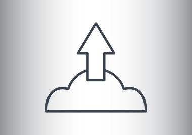 Bulut dosya karşıya yükleme simgesi 