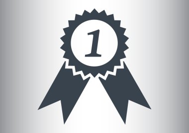 İlk yer web simgesi için madalya 
