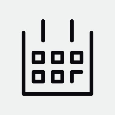 Takvim basit web simgesi yaprak 