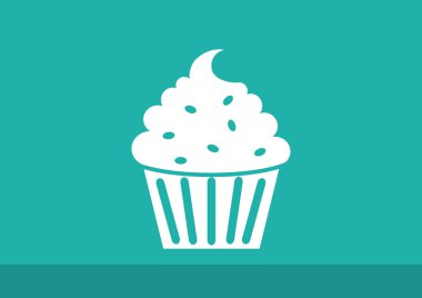 Cupcake tatlı web simgesi 