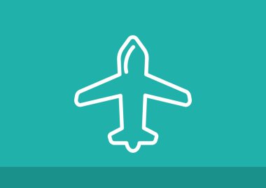 uçak web simgesi  