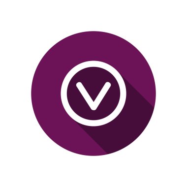 Chek işareti ile kene simgesi 