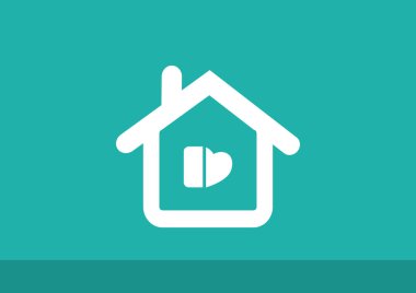 Ev basit web simgesi 