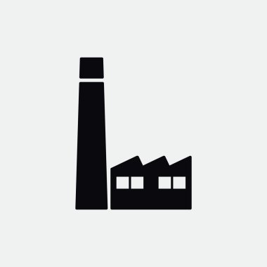 Fabrika binaları web simgesi 