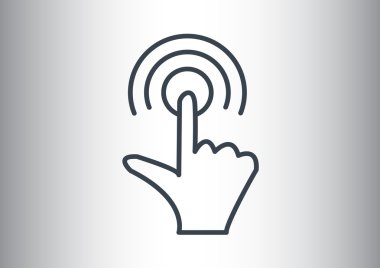 Dokunmatik ekran web simgesi 