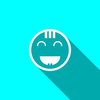 Mutlu bir çocuk yüzü doodle 