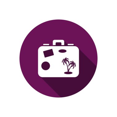 Turist bavul basit web simgesi 