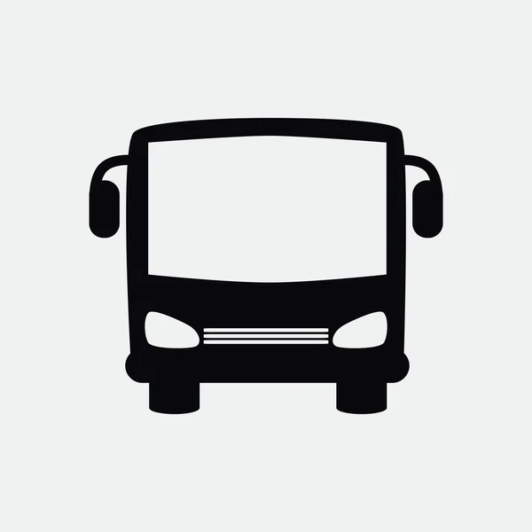 Απλή λεωφορείο μπροστινό web εικονίδιο — Διανυσματικό Αρχείο
