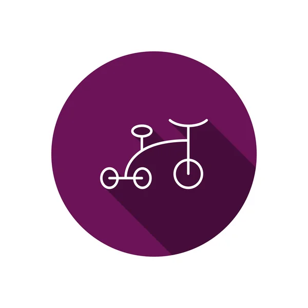 Bebé triciclo icono simple — Vector de stock