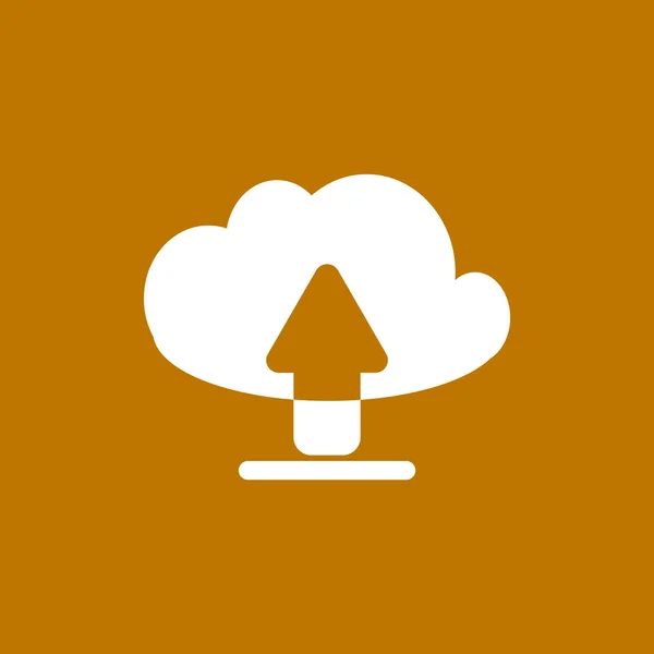 Símbolo de upload de arquivos na nuvem —  Vetores de Stock
