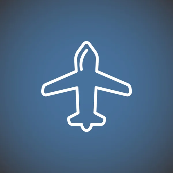 Icono web aeronave — Vector de stock